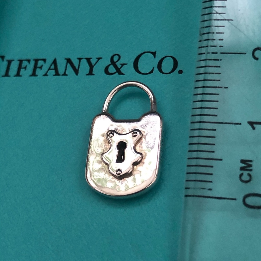 Tiffany & Co Hammered Lock Pendant Charm